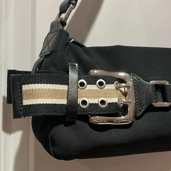 Browns Couture Canvas w/leather trim black handbag - Picture 2 of 16